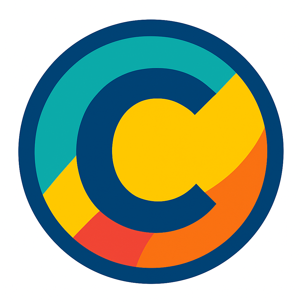 Circular Emblem with Bold Letter _C_