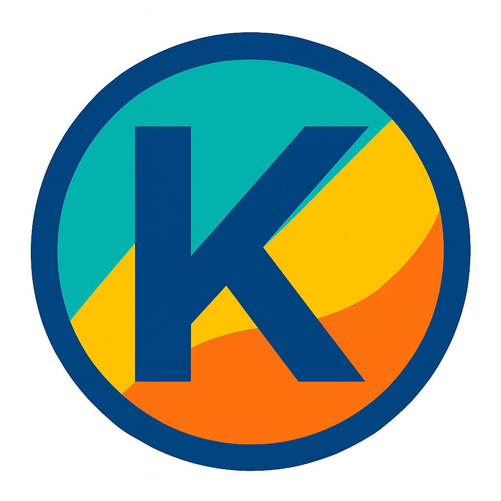 Circular Emblem with Bold _K_